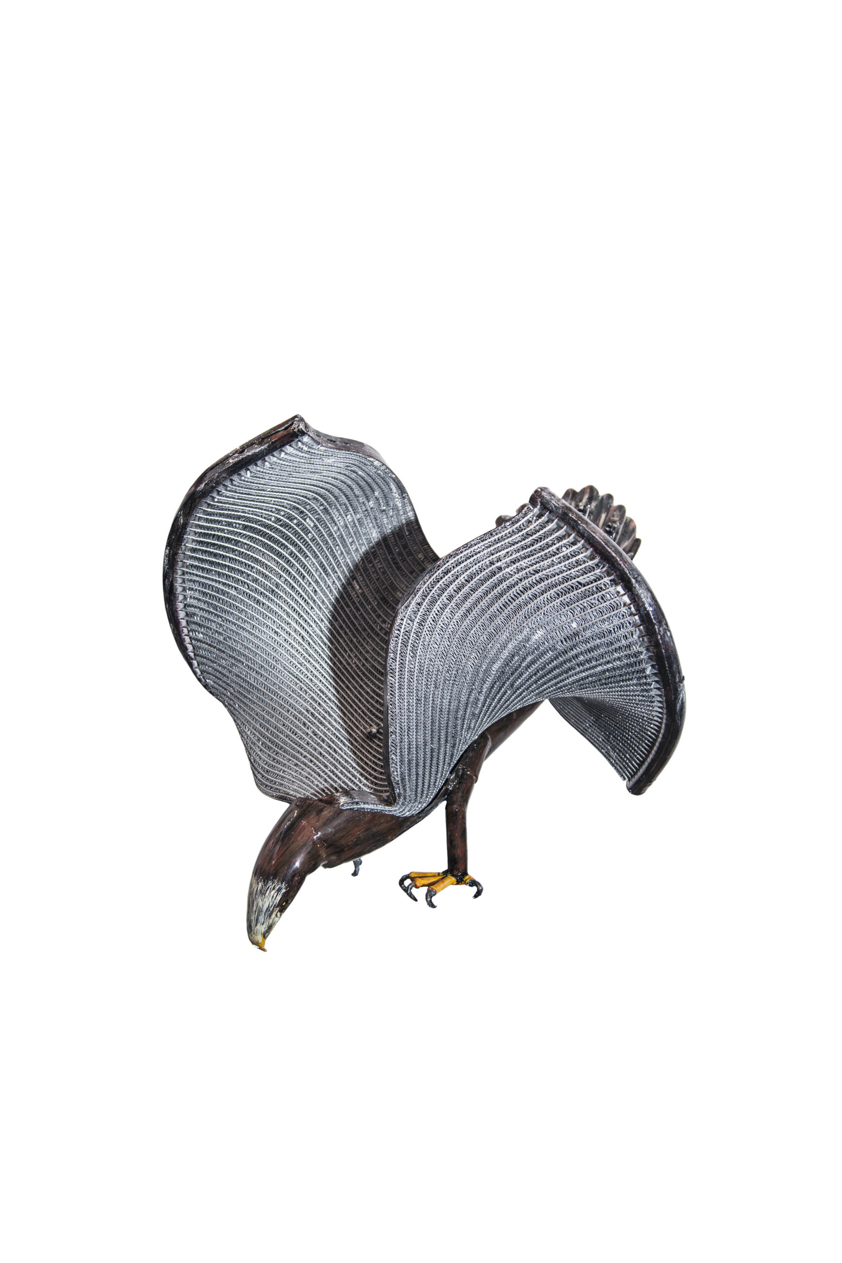 Sculture di animali in metallo